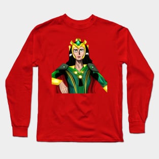 mexican goddess in mayan armor Long Sleeve T-Shirt